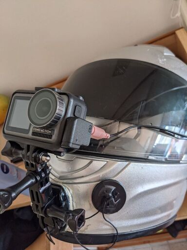 防水 DJI osmo action camera ４kアクションカメラ + 32gb sd + 3.5mm-usb-c adapter + アクセサリー + ヘルメットマイク