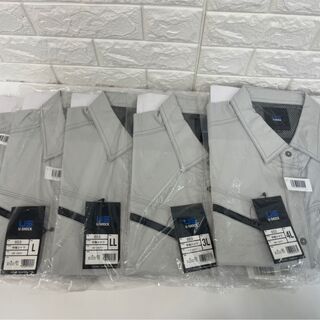 最終セール☆1枚660円で超お買い得☆RAKAN 半袖シャツ シルバー 653の画像