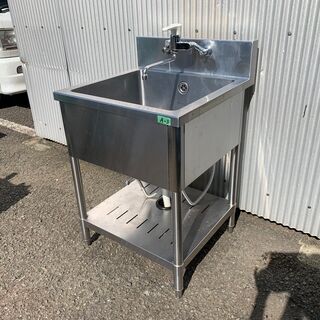 （210831）【30％値下げ】業務用　厨房用品　1槽シンク　流...