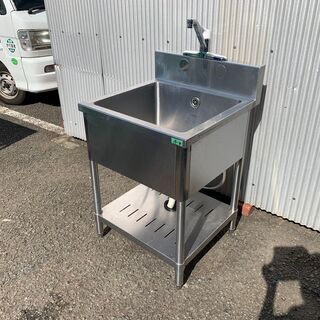 （210831）【50％値下げ】業務用　厨房用品　1槽シンク　流...