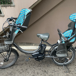 ブリヂストンビッケ 2 e 電動 アシスト 自転車 ダークグレー 3人