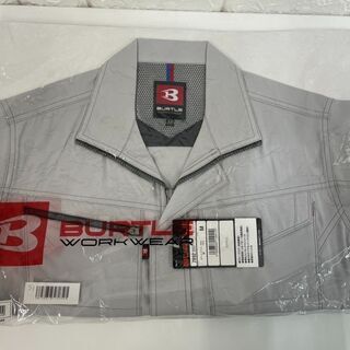 新品！最終セール✩BURTLE バートル 半袖ジャケット 7092 Mサイズ シルバー　の画像