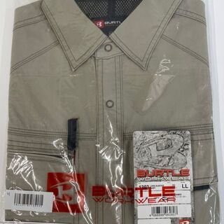新品！最終セール✩BURTLE バートル 長袖シャツ1303 LLサイズ ベージュ の画像
