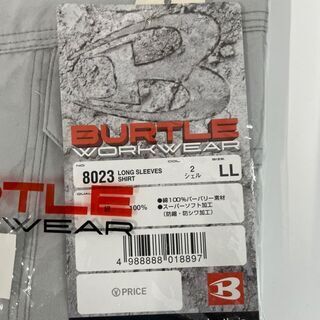 新品！最終セール✩BURTLE バートル 長袖シャツ 8023  LLサイズ シェルの画像