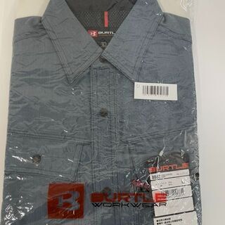 新品！最終セール✩BURTLE バートル 長袖シャツ8063  Lサイズ　 インディゴの画像