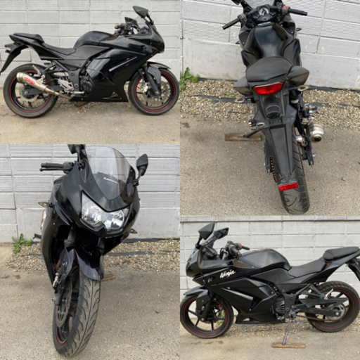 ☆ニンジャ250R.走行距離少ない^_^イロイロ整備で快調ですよ☆社外マフラーカスタム・250ccスポーツバイク☆