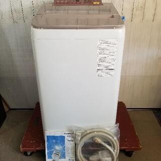 【美品】Panasonic 全自動洗濯機 7キロ　エコナビ 泡洗浄 NA-FA70H3 未使用風呂ホース付き　2016年製