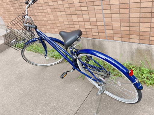 新品自転車　27インチ　カゴ　ライト付き