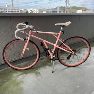 譲ります ロードバイク ピンク色
