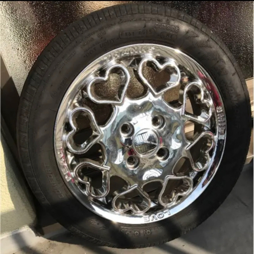 可愛いメッキホイール♥️ハート！