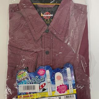 新品！最終セール✩SOWA(ソーワ) 長袖シャツ 835 3Lサイズ ワインの画像