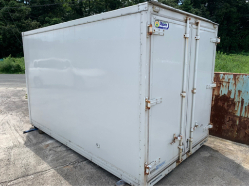  No.531 保冷バン 2ｔ 車 アルミ 箱 バイク 倉庫 トラック コンテナ 米 保管庫 物置 DIY