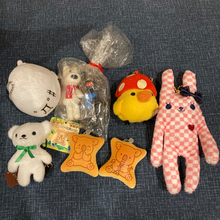 ぬいぐるみ・ストラップ　7点セット