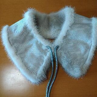 毛皮のティペット　シルバーグレーの画像