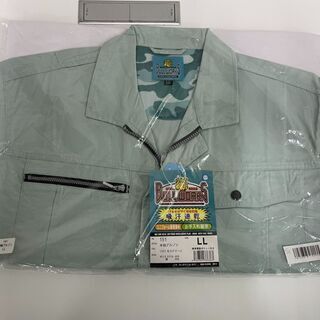 新品！最終セール✩SOWA(ソーワ) 半袖 ブルゾン 191 LLサイズ  モスグリーンの画像