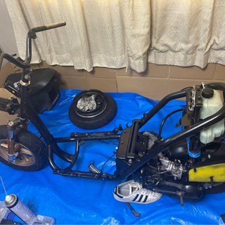 最安価格ライブディオZX 中期 71cc 現状ベリアルマフラーの画像