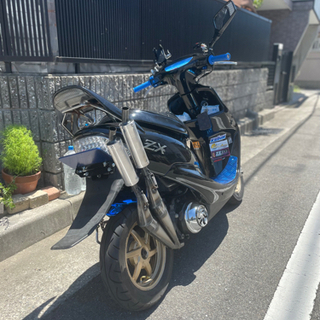 最安価格ライブディオZX 中期 71cc 現状ベリアルマフラーの画像