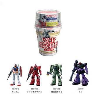 カップヌードル、ガンダム、プラモデル6個セットの画像
