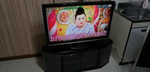 パナ37型TV＋パナTV台（スピーカー内蔵）