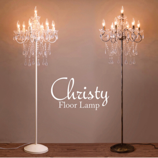 ☆値下げ☆【大人気】LED電球対応★7灯 フロアランプ クリスティ