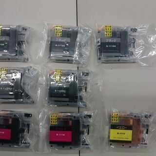 ブラザー互換インク　計８個　ブラック ５個　イエロー１個　マゼンタ２個