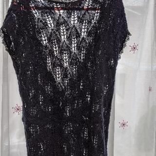 Rosa Cheri  紺色の袖なしカーディガンMサイズの画像