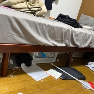 モダンデコ　すのこ　シングルベッド　の画像