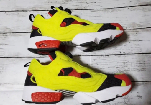 美品 リーボック ポンプフューリー シトロン Reebok  シトロン 25cm
