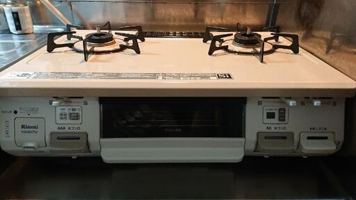 【値下げ】二口コンロ リンナイ KGM64TWL 都市ガス用