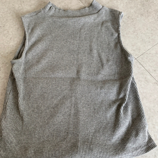 グレー　サマーニット　