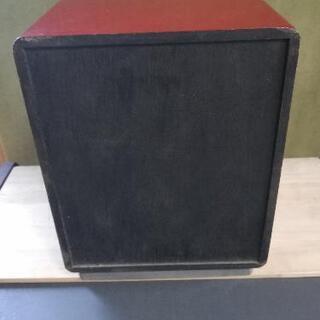 廃棄処分間近　漆塗り　レトロ　三段引出し　小物入れ　の画像