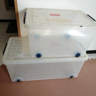 お引き渡し決定クリアケース衣装ケース二個