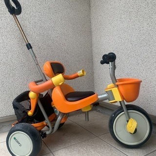 手押し付き三輪車