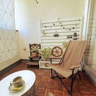 イケア RUNNEN フロアデッキ 屋外用, ライトブラウン １８枚の画像