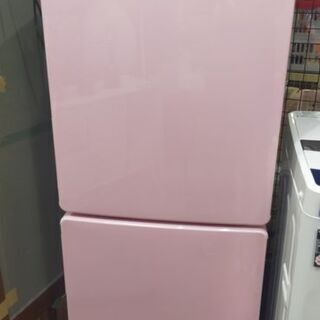 【着払い対応可能！！旧鹿児島市内送料無料】 リサイクルストアスターズ城西店 2018年製 ハイアール HAIER JR-NF148A W ファン式 冷蔵冷凍庫 148L 右開き 2ドア ピンク×ホワイトの画像