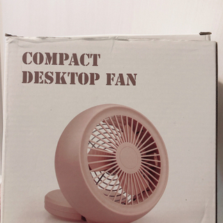 【現金手渡しOK】mini USB充電式　デスクトップ用扇風機