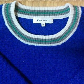 ﾆｯﾄｾｰﾀｰ(TK)画像より落ち着いたﾌﾞﾙｰの画像