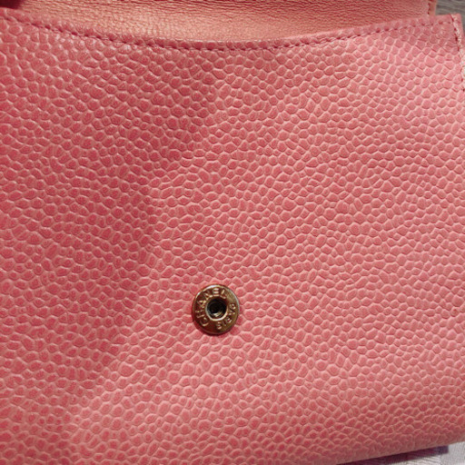【超美品】人気モデルキャビアスキンシャネル財布