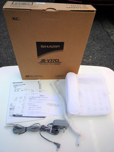☆シャープ SHARP JD-V37CL デジタルコードレス電話機◆充実のあんしん機能