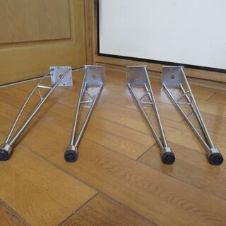DIY部品　4本セット　テーブルスチール脚のみ　ニトリ ダイニングテーブル クーボ75DBRの画像