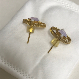 ピアス　パールとストーンの画像