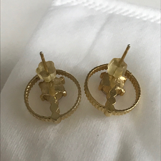ピアス　パールとストーンの画像