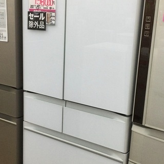 【長野県塩尻市のみ配送】【直接引取歓迎】日立6ドア冷凍冷蔵庫　R-HW60K(XW)型　602L 2021年製　未使用品