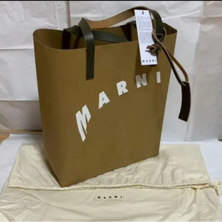 【値下げ中】未使用 MARNI マルニ セルロース ショッピング トートバッグの画像