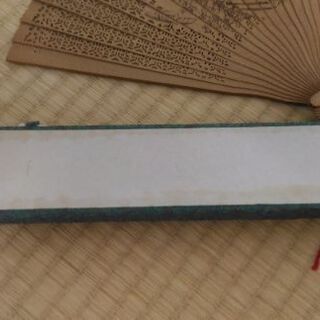 新品未使用　扇子 高襠禮品扇 白檀扇子 香木扇子 透かしの画像