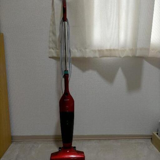 【美品】スティック掃除機 レッド