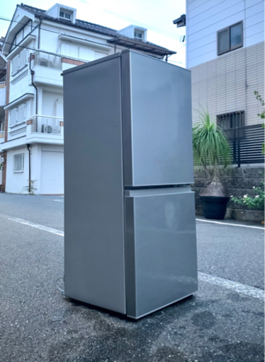 当日配送‼️配送無料 スタイリッシュ 2ドア冷蔵庫 アクア清掃済み✅　洗濯機　も出品　大阪　兵庫　京都　奈良　滋賀　和歌山