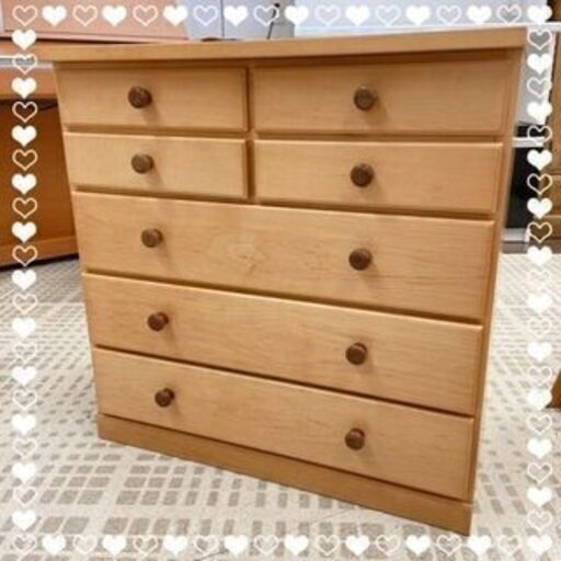 【ジモティ特別価格¥33,000】カンディハウス/ CONDE HOUSE チェスト 木製 高さ71㎝ 横70㎝ 奥45㎝