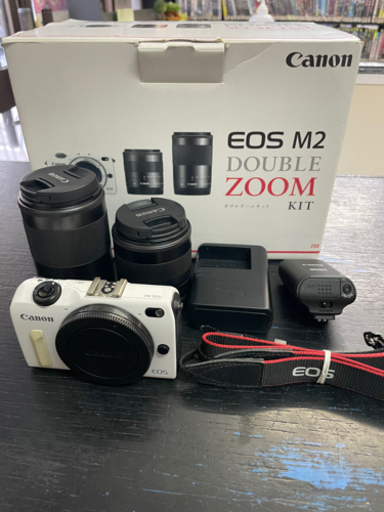 EOS M2 ミラーレス 一眼 ダブルズームキット ホワイト 2021/09/02