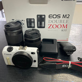 EOS M2 ミラーレス 一眼 ダブルズームキット ホワイト 2021/09/02